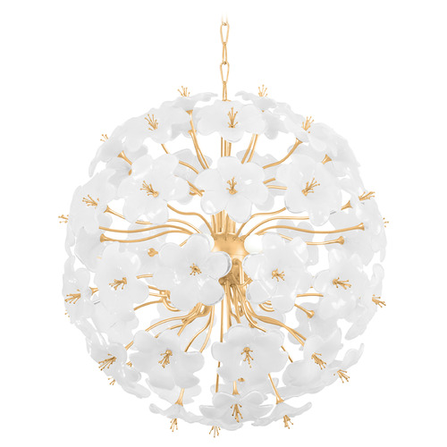 Corbett Lighting Corbett Lighting Hygea Gold Leaf LED Chandelier 367-33-GL