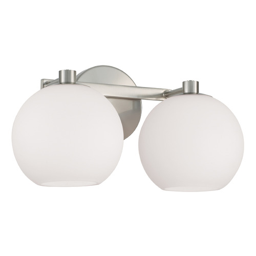 HomePlace by Capital Lighting Homeplace By Capital Lighting Ansley Brushed Nickel Bathroom Light 152121BN-548