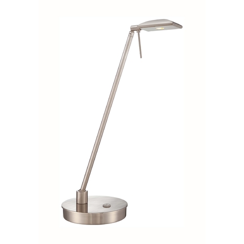 George Kovacs Lighting George's Reading Room LED Table Lamp in Brushed Nickel by George Kovacs P4326-084