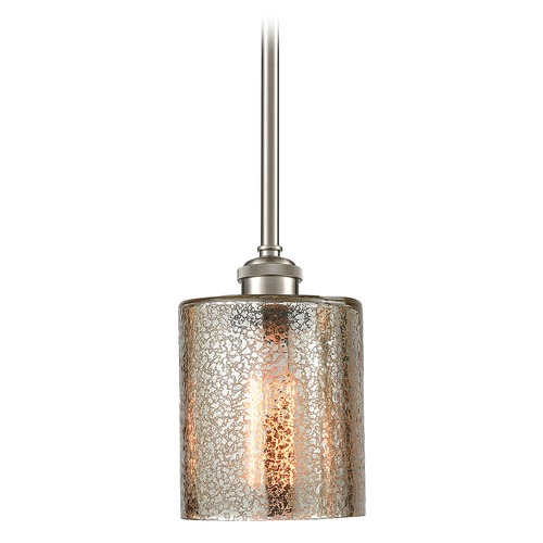 Innovations Lighting Cobbleskill Brushed Satin Nickel Mini Pendant by Innovations Lighting 516-1S-SN-G116