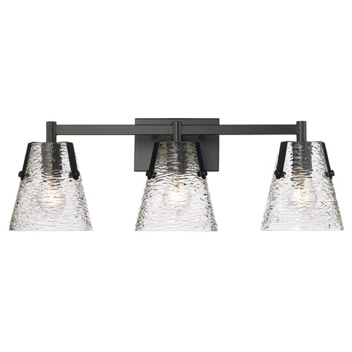 Z-Lite Z-Lite Analia Matte Black Bathroom Light 1101-3V-MB