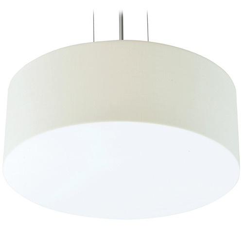 AFX Lighting Afx Lighting Anton Satin Nickel LED Pendant Light with Drum Shade ANP1214LAJUDSN-LW
