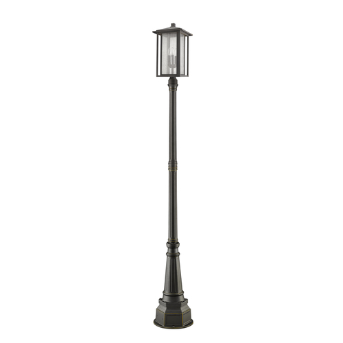 Z-Lite Aspen Oil Rubbed Bronze Post Light by Z-Lite 554PHXLR-564P-ORB