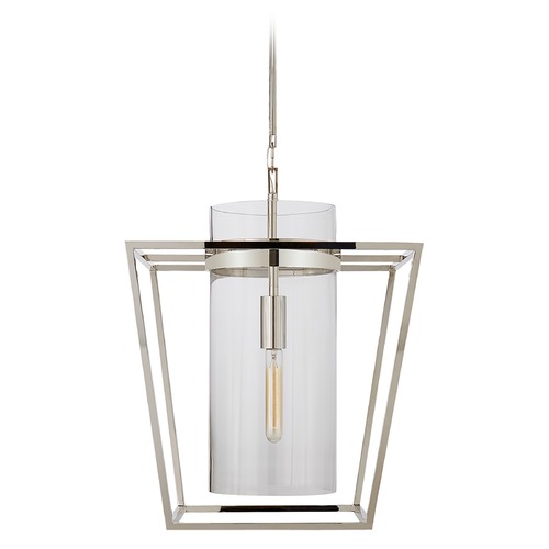 Visual Comfort Signature Collection Ian K. Fowler Presidio Small Lantern in Nickel by Visual Comfort Signature S5167PNCG