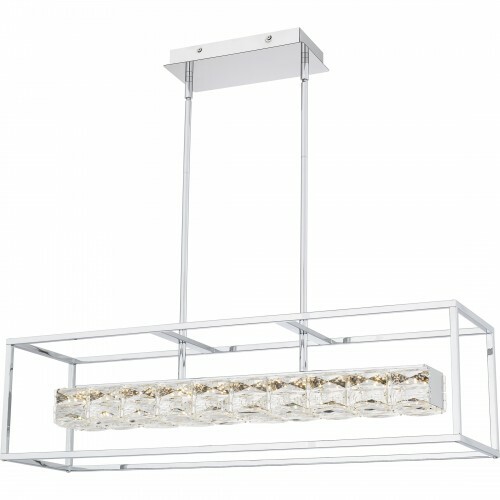 Quoizel Lighting Dazzle 35.50-Inch LED Island Light in Chrome by Quoizel Lighting PCDZ136C