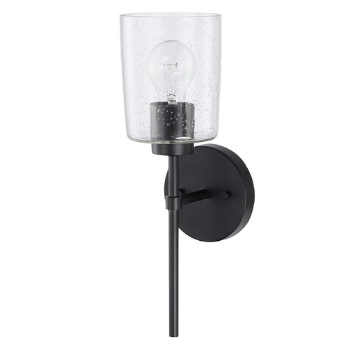 HomePlace by Capital Lighting Greyson 15.50-Inch Matte Black Sconce by HomePlace by Capital Lighting 628511MB-449