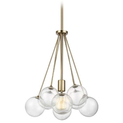 Visual Comfort Studio Collection Bronzeville 14.25-Inch Pendant in Satin Brass by Visual Comfort Studio 6514301-848