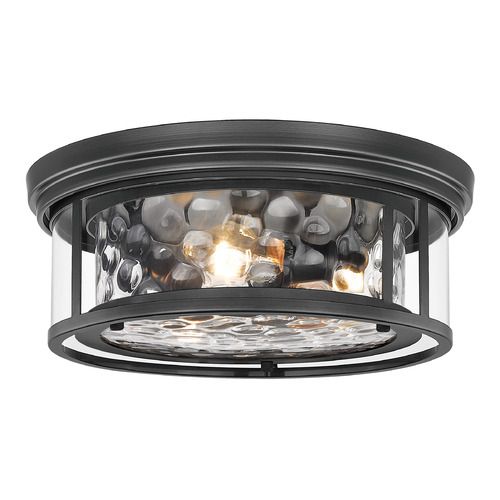 Z-Lite Clarion Matte Black Flush Mount by Z-Lite 493F3-MB