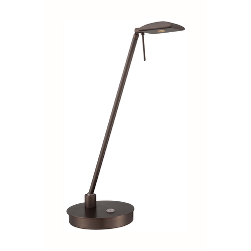 George Kovacs Lighting George's Reading Room LED Table Lamp in Copper Bronze Patina by George Kovacs P4326-647