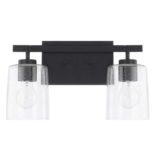 HomePlace by Capital Lighting Greyson 14.50-Inch Matte Black Bath Light by HomePlace by Capital Lighting 128521MB-449