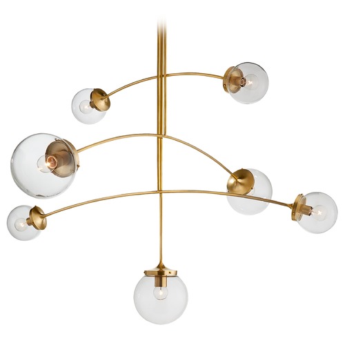 Visual Comfort Signature Collection Kate Spade New York Prescott Ceiling Mount in Brass by Visual Comfort Signature KS5404SBCG