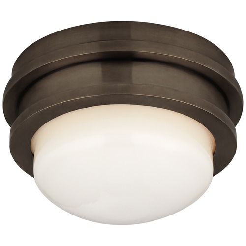 Visual Comfort Signature Collection Chapman & Myers Launceton LED Flush Mount in Bronze by Visual Comfort Signature CHC4600BZWG