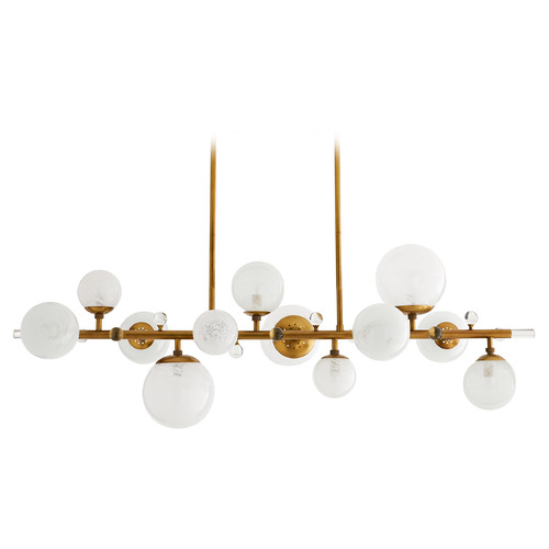 Arteriors Home Lighting Troon Linear Chandelier in Antique Brass by Arteriors Home 89330
