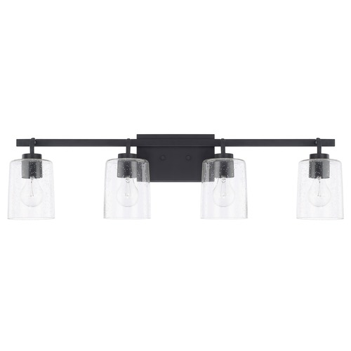 HomePlace by Capital Lighting Greyson 34.50-Inch Vanity Light in Matte Black by HomePlace by Capital Lighting 128541MB-449