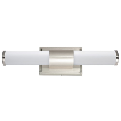 Maxim Lighting Optic Satin Nickel LED Vertical Bathroom Light by Maxim Lighting 52114WTSN