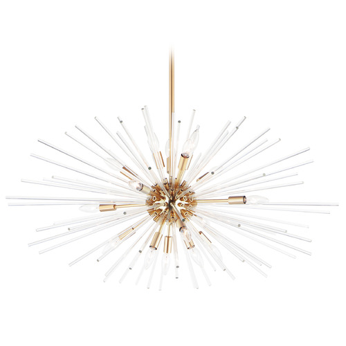 Maxim Lighting Maxim Lighting Polaris Satin Brass Pendant Light 28668CLSBR