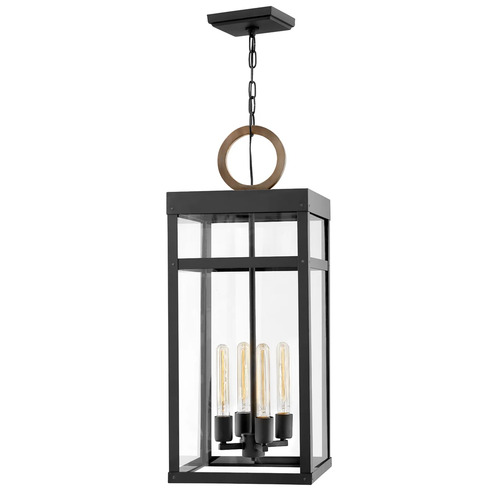 Hinkley Porter 31.25-Inch LED Outdoor Hanging Light in Black by Hinkley Lighting 2808BK-LL
