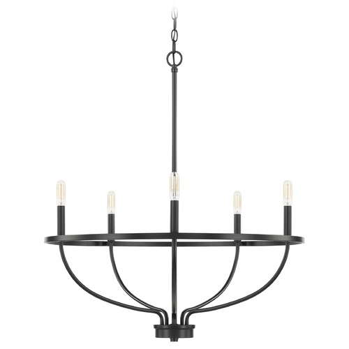 HomePlace by Capital Lighting Greyson 29-Inch Matte Black Chandelier by HomePlace by Capital Lighting 428551MB