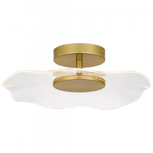 Quoizel Lighting Quoizel Lighting Ibis Brushed Gold LED Semi-Flushmount Light PCIB1718BRG