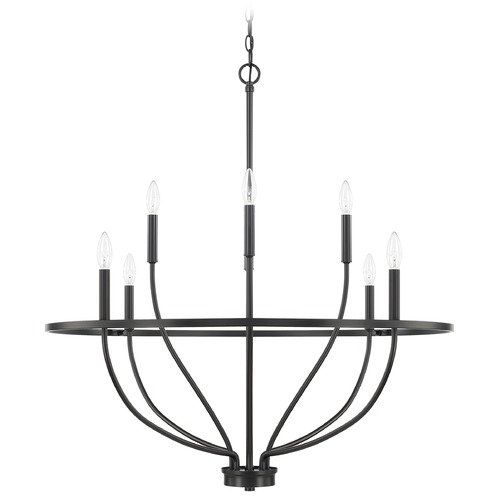 HomePlace by Capital Lighting Greyson 34-Inch Matte Black Chandelier by HomePlace by Capital Lighting 428581MB