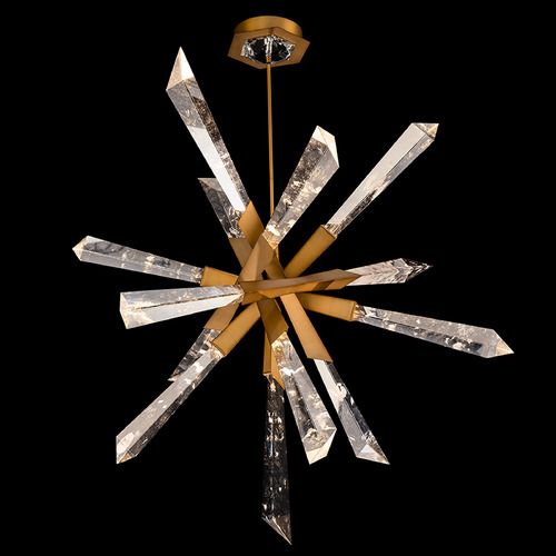 Schonbek Beyond Schonbek Beyond Solitude Aged Brass LED Pendant Light BPD31248-AB