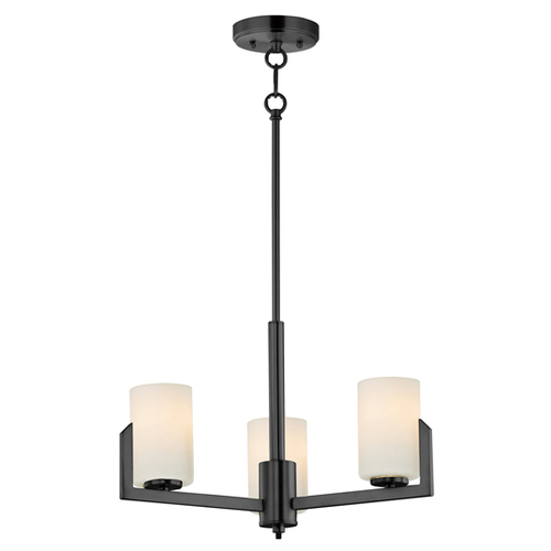 Maxim Lighting Dart 3-Light Chandelier in Black by Maxim Lighting 21285SWBK