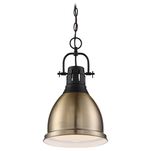 Nuvo Lighting Watson Matte Black & Burnished Brass Pendant by Nuvo Lighting 60/6753
