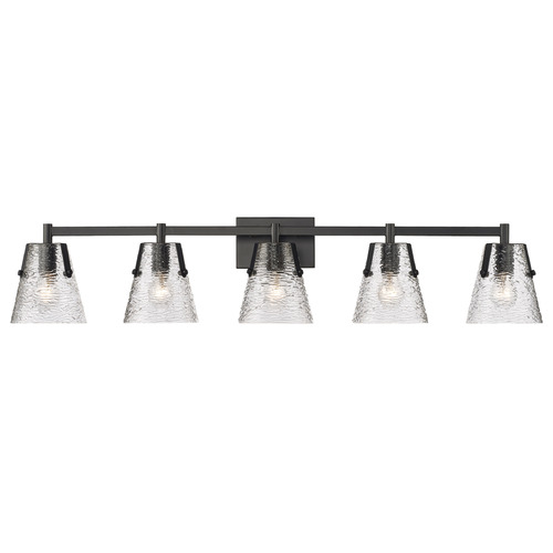 Z-Lite Z-Lite Analia Matte Black Bathroom Light 1101-5V-MB