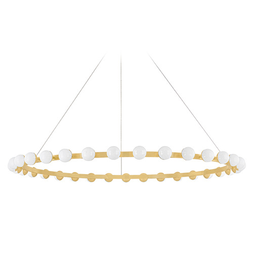 Corbett Lighting Corbett Lighting Linus Vintage Brass LED Chandelier 484-60-VB