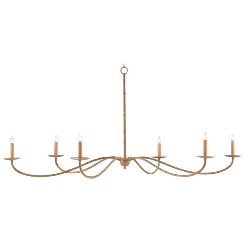 Currey and Company Lighting Saxon 63-Inch Chandelier in Saddle Tan by Currey & Company 9000-0757
