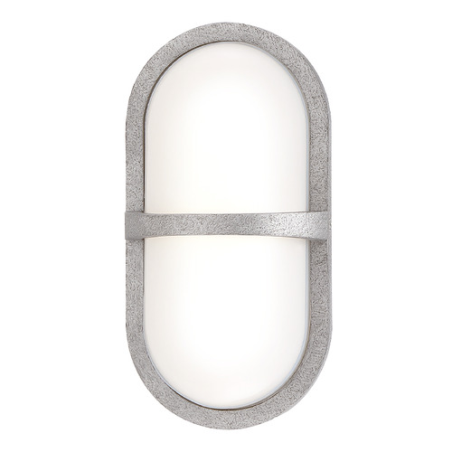 Eurofase Lighting Osler Textured Silver LED Outdoor Wall Light by Eurofase Lighting 35988-014