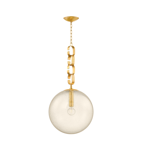 Corbett Lighting Nessa 18-Inch Orb Pendant in Vintage Brass by Corbett Lighting 374-18-VB