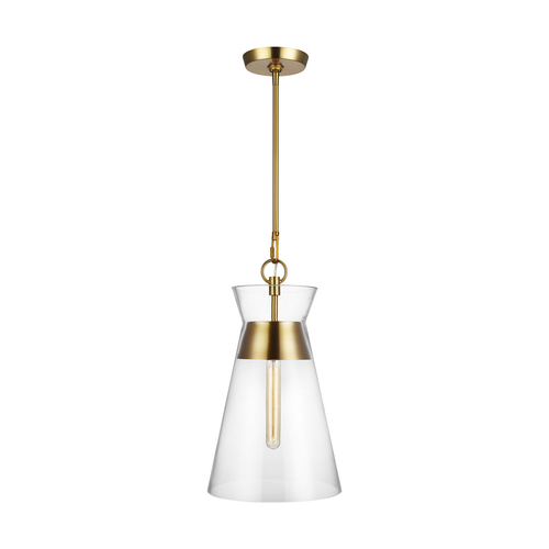 Visual Comfort Studio Collection Chapman & Meyers Atlantic 10.63-Inch Burnished Brass Pendant by Visual Comfort Studio CP1021BBS