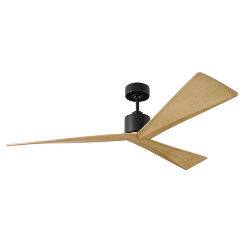 Visual Comfort Fan Collection Visual Comfort Fan Collection Sean Lavin Adler 60 Midnight Black Ceiling Fan Without Light 3ADR60MBK