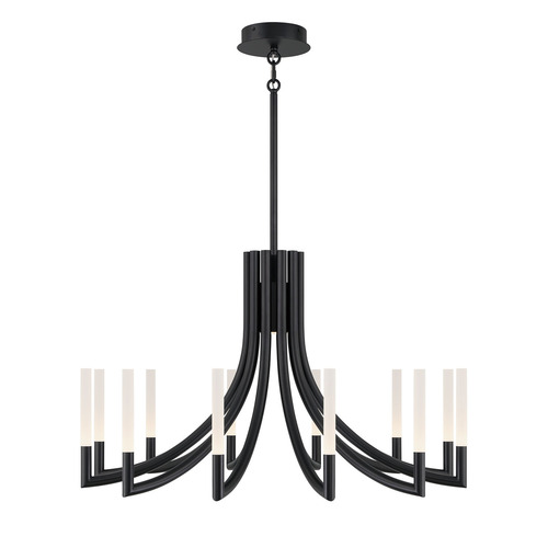 Eurofase Lighting Olette 36-Inch LED Chandelier in Matte Black by Eurofase Lighting 49011-036