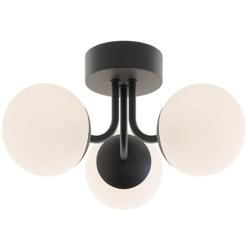 AFX Lighting Afx Lighting Metropolitan Black LED Semi-Flushmount Light METC15L30D1BK