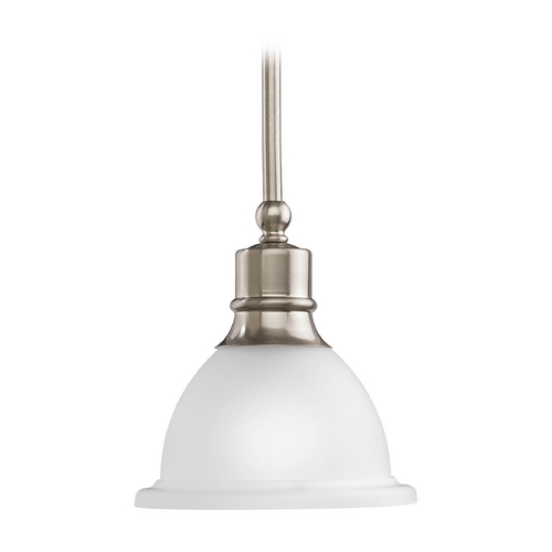 Progress Lighting Madison Mini Pendant in Brushed Nickel by Progress Lighting P5078-09