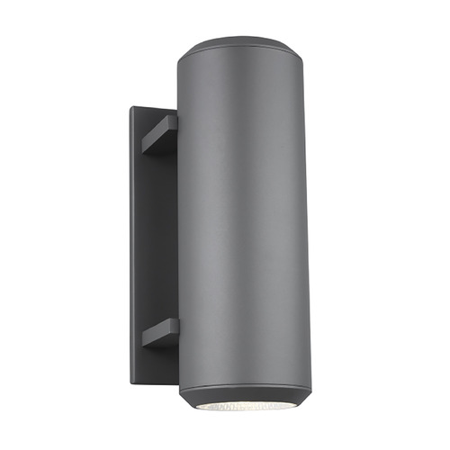 Visual Comfort Modern Collection Sean Lavin Aspenti 14-Inch LED Outdoor Wall Light in Charcoal by Visual Comfort Modern 700OWAST14H-LED930