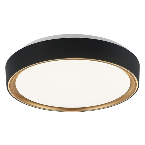 Matteo Lighting Matteo Lighting Alamus Black & Gold LED Flushmount Light M10601BKGL