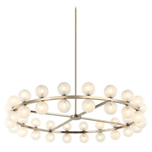 Matteo Lighting Matteo Lighting Nimbus Champagne Gold LED Chandelier C30740CG