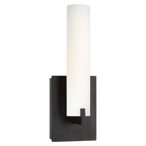George Kovacs Lighting Tube LED Sconce in Dark Restoration Bronze by George Kovacs P5040-37B-L