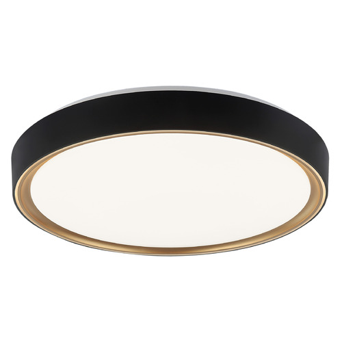 Matteo Lighting Matteo Lighting Alamus Black & Gold LED Flushmount Light M10602BKGL