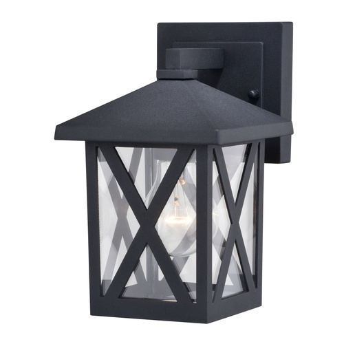 Vaxcel Lighting Rockford Textured Black Outdoor Wall Light by Vaxcel Lighting T0744