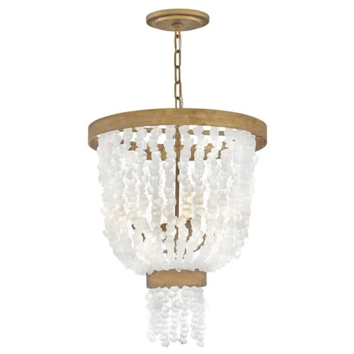 Fredrick Ramond Dune 18-Inch Chandelier in Burnished Gold by Fredrick Ramond FR30204BNG
