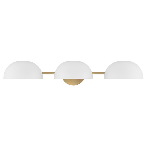Capital Lighting Capital Lighting Reece Aged Brass and White Bathroom Light 151431AW