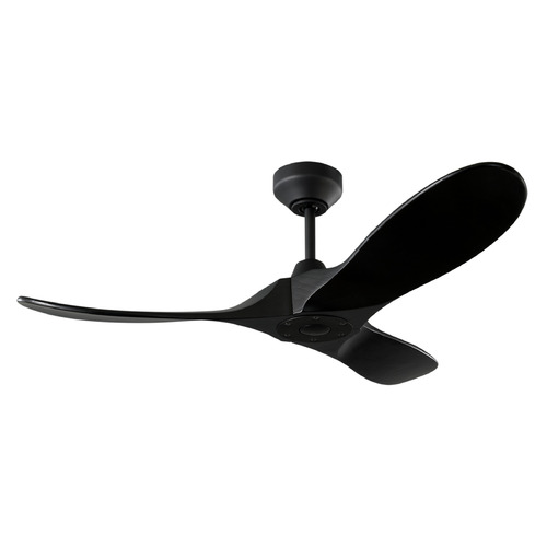 Visual Comfort Fan Collection Visual Comfort Fan Collection Maverick Smart 44 Midnight Black Ceiling Fan Without Light 3MAVSM44MBKMBK