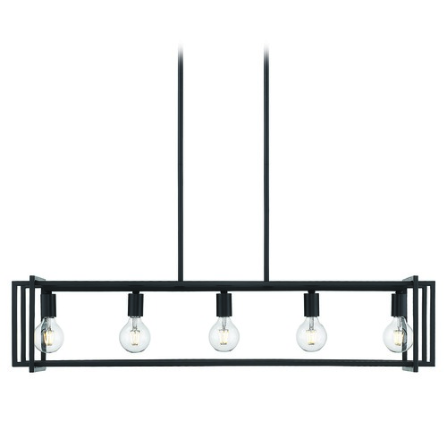 Golden Lighting Tribeca Black Linear Light by Golden Lighting 6070-LPBLK-BLK