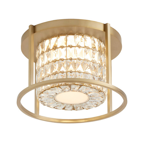 Oxygen Oxygen Elan Aged Brass LED Flushmount Light 3-675-40