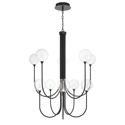 Eurofase Lighting Lissa 10-Light LED Grand Chandelier in Black by Eurofase Lighting 48926-010