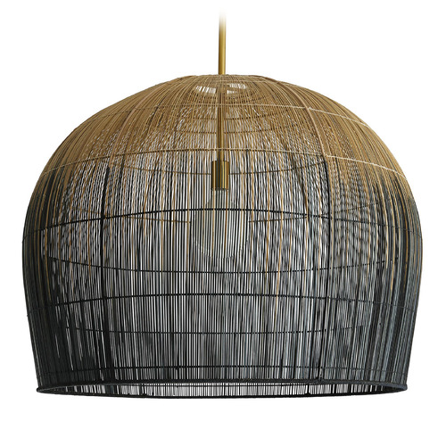 Arteriors Home Lighting Swami 32-Inch Large Pendant in Natural & Black Ombre by Arteriors Home 45061